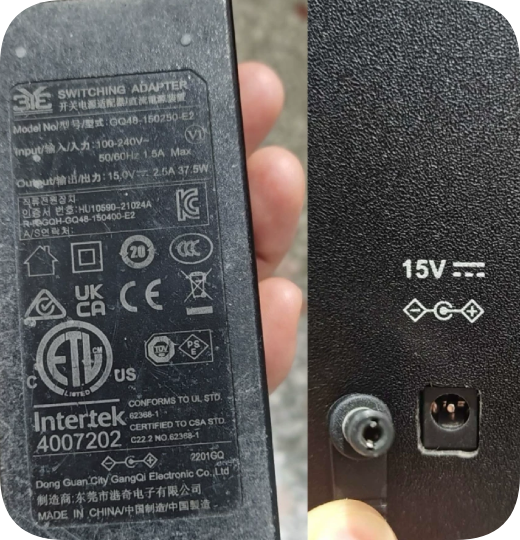 *Brand NEW* Suitable for Gangqi switching power adapter model GQ48-150250-E2 output 15.0V 2.5A 37.5W Power Sup *Brand NEW* Suitable for Gangqi switching power adapter model GQ48-150250-E2 output 15.0V 2.5A 37.5W Power Sup